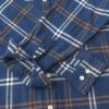imageDubinik Flannel Shirt for Men Plaid Mens Button Down Long Sleeve Shirts Soft Pure Cotton Casual Cozy Regular FitNavy Blue White