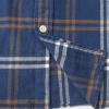 imageDubinik Flannel Shirt for Men Plaid Mens Button Down Long Sleeve Shirts Soft Pure Cotton Casual Cozy Regular FitNavy Blue White