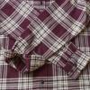 imageDubinik Flannel Shirt for Men Plaid Mens Button Down Long Sleeve Shirts Soft Pure Cotton Casual Cozy Regular FitPurple and White