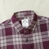 imageDubinik Flannel Shirt for Men Plaid Mens Button Down Long Sleeve Shirts Soft Pure Cotton Casual Cozy Regular FitPurple and White
