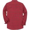 imageDubinik Flannel Shirt for Men Plaid Mens Button Down Long Sleeve Shirts Soft Pure Cotton Casual Cozy Regular FitRed and Navy