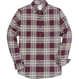 imageDubinik Flannel Shirt for Men Plaid Mens Button Down Long Sleeve Shirts Soft Pure Cotton Casual Cozy Regular FitPurple and White