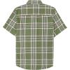 imageDubinik Mens Short Sleeve Button Down Shirts  Soft Vintage Regular Fit Casual ShirtsArmy Green Orange 0039