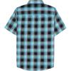 imageDubinik Mens Short Sleeve Button Down Shirts  Soft Vintage Regular Fit Casual ShirtsBlue Black 0039