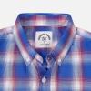 imageDubinik Mens Short Sleeve Button Down Shirts  Soft Vintage Regular Fit Casual ShirtsBlue Red 0039