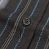 imageDubinik Mens Short Sleeve Button Down Shirts  Soft Vintage Regular Fit Casual ShirtsBlue Stripes 0039
