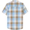 imageDubinik Mens Short Sleeve Button Down Shirts  Soft Vintage Regular Fit Casual ShirtsDark Khaki Blue 0039