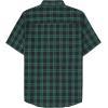 imageDubinik Mens Short Sleeve Button Down Shirts  Soft Vintage Regular Fit Casual ShirtsGreen Black 0039