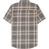 imageDubinik Mens Short Sleeve Button Down Shirts  Soft Vintage Regular Fit Casual ShirtsGrey Khaki 0039