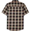 imageDubinik Mens Short Sleeve Button Down Shirts  Soft Vintage Regular Fit Casual ShirtsKhaki Black 0039