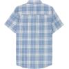 imageDubinik Mens Short Sleeve Button Down Shirts  Soft Vintage Regular Fit Casual ShirtsLight Blue White 0039
