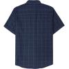 imageDubinik Mens Short Sleeve Button Down Shirts  Soft Vintage Regular Fit Casual ShirtsNavy Blue 0039