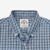 imageDubinik Mens Short Sleeve Button Down Shirts  Soft Vintage Regular Fit Casual ShirtsNavy Blue Plaid 0039