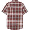 imageDubinik Mens Short Sleeve Button Down Shirts  Soft Vintage Regular Fit Casual ShirtsPink White 0039