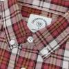imageDubinik Mens Short Sleeve Button Down Shirts  Soft Vintage Regular Fit Casual ShirtsPink White 0039