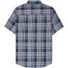 imageDubinik Mens Short Sleeve Button Down Shirts  Soft Vintage Regular Fit Casual ShirtsTeal Navy 0039