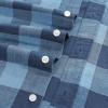 imageDubinik Mens Short Sleeve Button Down Shirts Summer Vintage Short Sleeve Button Down Men Lightweight Mens Casual ShirtsNavy Blue Buffalo