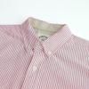 imageDubinik Mens Short Sleeve Button Down Shirts Summer Vintage Short Sleeve Button Down Men Lightweight Mens Casual ShirtsPink White Stripes