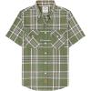 imageDubinik Mens Short Sleeve Button Down Shirts  Soft Vintage Regular Fit Casual ShirtsArmy Green Orange 0039