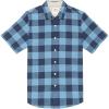 imageDubinik Mens Short Sleeve Button Down Shirts Summer Vintage Short Sleeve Button Down Men Lightweight Mens Casual ShirtsNavy Blue Buffalo