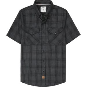 imageDubinik Mens Short Sleeve Button Down Shirts  Soft Vintage Regular Fit Casual ShirtsCharcoal Grey