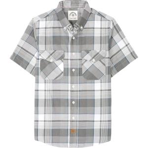 imageDubinik Mens Short Sleeve Button Down Shirts  Soft Vintage Regular Fit Casual ShirtsGrey White 0039