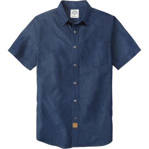 imageDubinik Mens Short Sleeve Button Down Shirts Summer Vintage Short Sleeve Button Down Men Lightweight Mens Casual ShirtsNavy