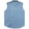 imageDubinik Mens Sleeveless Denim Shirt Button Down Cowboy Lightweight Jean VestLight Blue