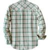 imageDubinik Flannel Shirt for Men Long Sleeve Casual Cozy Snap Button Western Plaid Shirts Soft Pure CottonBeige and Dark Green
