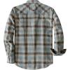 imageDubinik Flannel Shirt for Men Long Sleeve Casual Cozy Snap Button Western Plaid Shirts Soft Pure CottonBlack Blue and Beige