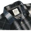 imageDubinik Flannel Shirt for Men Long Sleeve Casual Cozy Snap Button Western Plaid Shirts Soft Pure CottonBlack and Gray