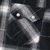 imageDubinik Flannel Shirt for Men Long Sleeve Casual Cozy Snap Button Western Plaid Shirts Soft Pure CottonBlack and Gray
