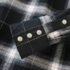 imageDubinik Flannel Shirt for Men Long Sleeve Casual Cozy Snap Button Western Plaid Shirts Soft Pure CottonBlack and Gray
