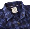 imageDubinik Flannel Shirt for Men Long Sleeve Casual Cozy Snap Button Western Plaid Shirts Soft Pure CottonBlue