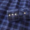 imageDubinik Flannel Shirt for Men Long Sleeve Casual Cozy Snap Button Western Plaid Shirts Soft Pure CottonBlue
