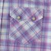 imageDubinik Flannel Shirt for Men Long Sleeve Casual Cozy Snap Button Western Plaid Shirts Soft Pure CottonBlue Purple and White