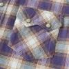 imageDubinik Flannel Shirt for Men Long Sleeve Casual Cozy Snap Button Western Plaid Shirts Soft Pure CottonDark Blue Brown and Beige