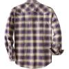 imageDubinik Flannel Shirt for Men Long Sleeve Casual Cozy Snap Button Western Plaid Shirts Soft Pure CottonDark Blue Brown and Beige