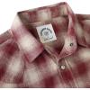 imageDubinik Flannel Shirt for Men Long Sleeve Casual Cozy Snap Button Western Plaid Shirts Soft Pure CottonDark Brown and White