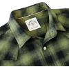 imageDubinik Flannel Shirt for Men Long Sleeve Casual Cozy Snap Button Western Plaid Shirts Soft Pure CottonGreen and Brown