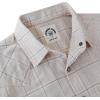 imageDubinik Flannel Shirt for Men Long Sleeve Casual Cozy Snap Button Western Plaid Shirts Soft Pure CottonLight Brown