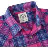 imageDubinik Flannel Shirt for Men Long Sleeve Casual Cozy Snap Button Western Plaid Shirts Soft Pure CottonRed and Blue