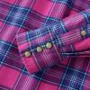 imageDubinik Flannel Shirt for Men Long Sleeve Casual Cozy Snap Button Western Plaid Shirts Soft Pure CottonRed and Blue
