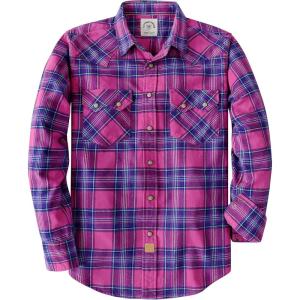 imageDubinik Flannel Shirt for Men Long Sleeve Casual Cozy Snap Button Western Plaid Shirts Soft Pure CottonRed and Blue