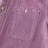 imageDubinik Chambray Shirt Men Long Sleeve Cotton Work Shirts with 2 Pockets Casual Button DownDark Pink