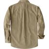 imageDubinik Chambray Shirt Men Long Sleeve Cotton Work Shirts with 2 Pockets Casual Button DownKhaki
