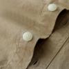 imageDubinik Chambray Shirt Men Long Sleeve Cotton Work Shirts with 2 Pockets Casual Button DownKhaki