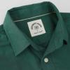 imageDubinik Chambray Shirt Men Long Sleeve Cotton Work Shirts with 2 Pockets Casual Button DownOlive Green