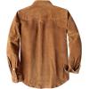 imageDubinik Corduroy Jacket Men 2 Pockets Casual Cotton Pearl Snap Western Work Shirts Vintage Long SleeveWarm Brown