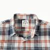 imageDubinik Flannel Shirt for Men 100 Cotton Mens Flannel Shirts Long Sleeve Plaid Soft Casual Button Down Shirt MenBlack Beige Orange